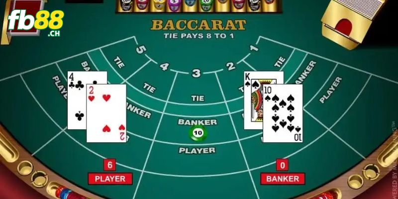 Cách cược đối với một ván Baccarat trực tuyến rất dễ hiểu
