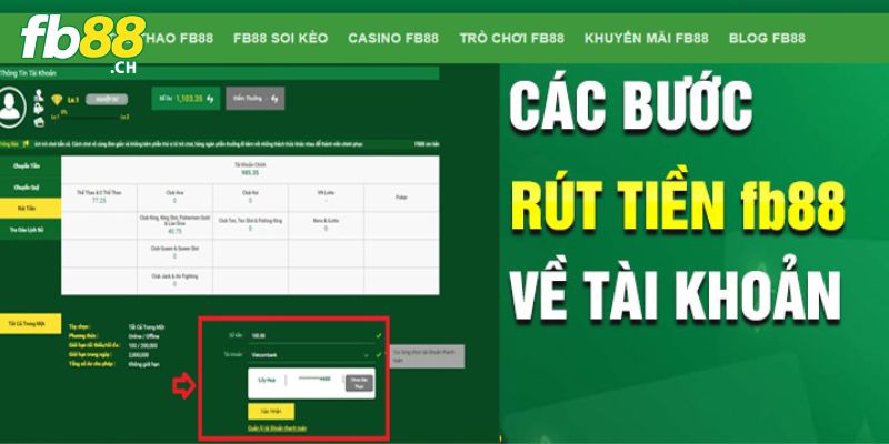 rut tien fb88 cac buoc